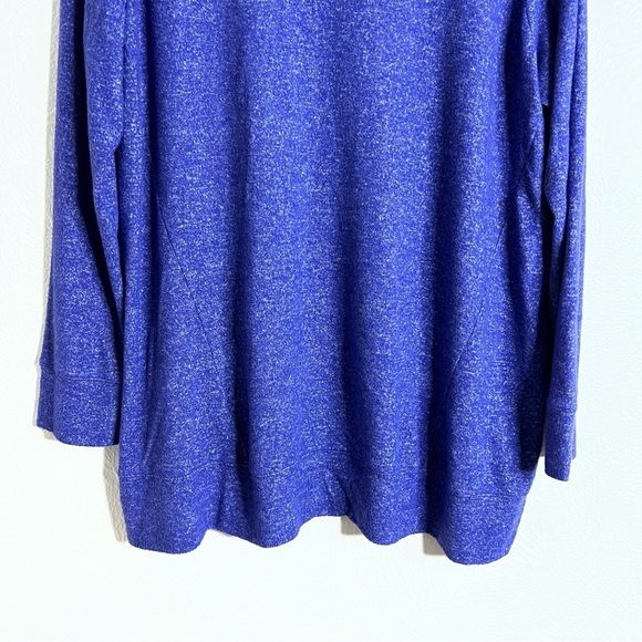 Soft Surroundings Blue Long Sleeve V-Neck Cozy Cabin Pullover Tunic Size XL - Picture 4 of 11